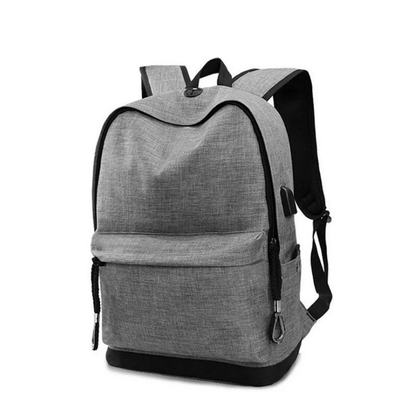 2023 Heather Polyester 15" Business Laptop Backpacks with USB