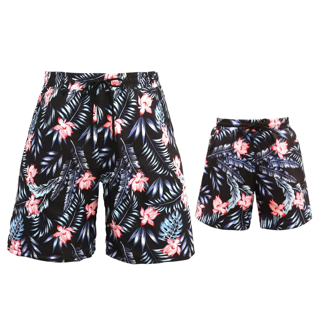 Summer Family Clothes Swimwear Father Son Matching Beach Shorts Boys Pants