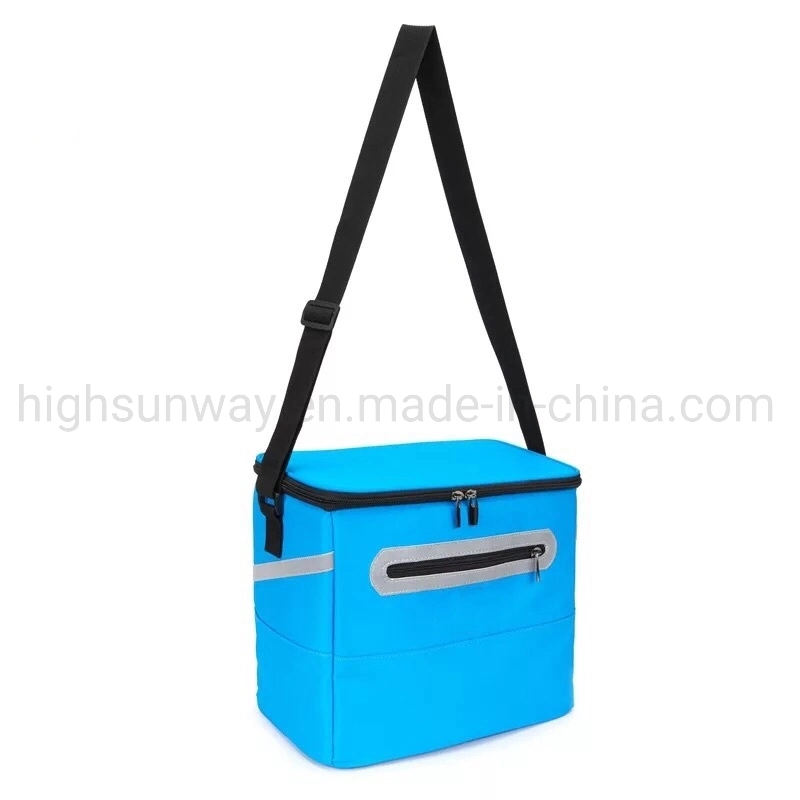 2020 Promotional Outdoor Food Picnic Insulated Lunch Cooler Bag with Reflective Strip