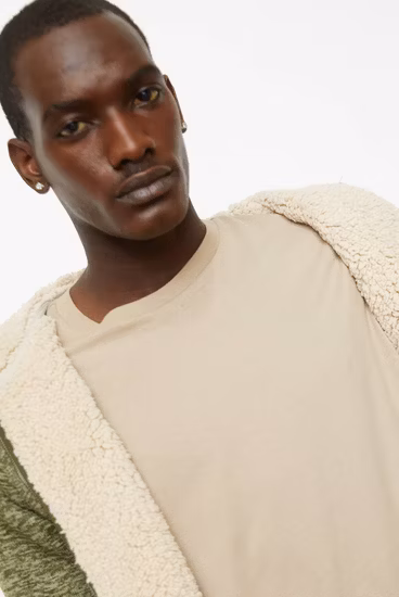 Bonded Polar Fleece Zipper Melange Sweatshirts Hoody Herren Crop Top Hoodies