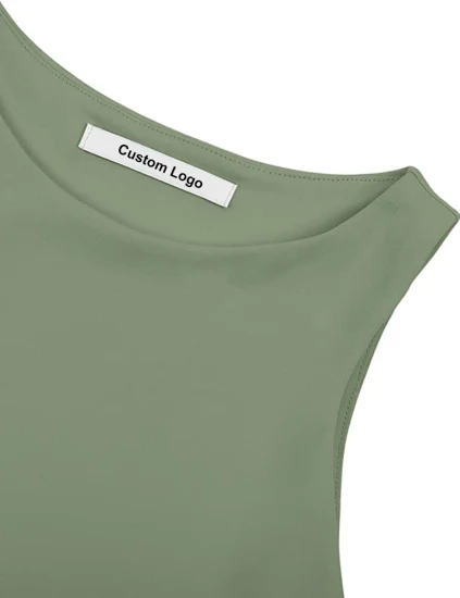 Hochwertige, ultraweiche, figurbetonte, ärmellose, maßgeschneiderte Tanktop-Crop-Top-Sportbekleidung für Damen, Rohlinge, erhältlich für ODM-OEM-Privatmarken